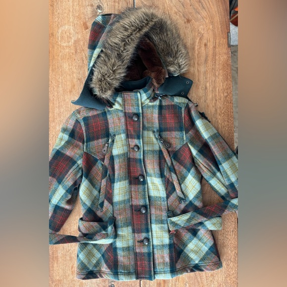 Triple Five Soul Plaid Wool Utility Jacket - Picture 7 of 16